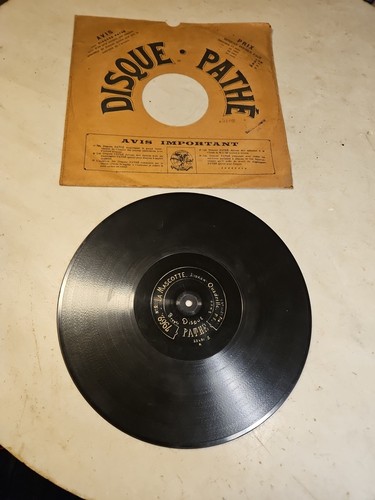 Antico disco pathe record - pathe, 7962