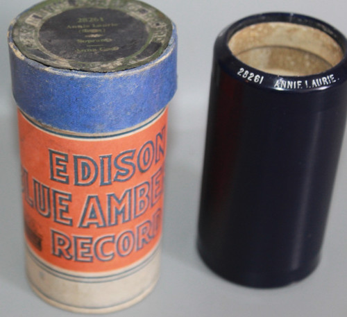 Edison blue amberol - amberol, cylinder