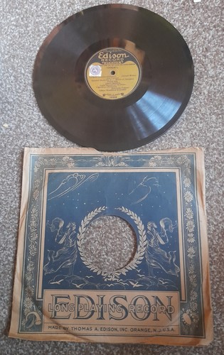 Rare edison record minute - record, 24